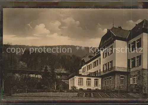 Dannenfels Krankenhaus Hauptgebaeude Liegehalle BASF Ludwigshafen Rhein Kat. Dannenfels