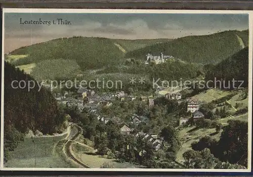 Leutenberg Thueringen Panorama mit Schloss Friedensburg Kat. Leutenberg