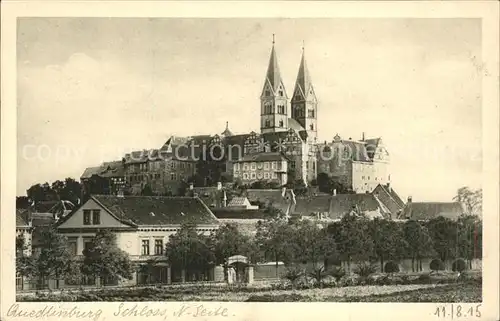 Quedlinburg Schloss und Schlosskirche Kat. Quedlinburg