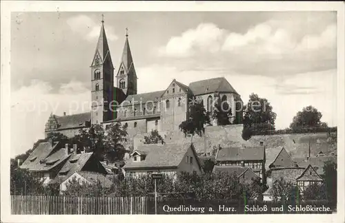 Quedlinburg Schloss und Schlosskirche Kat. Quedlinburg