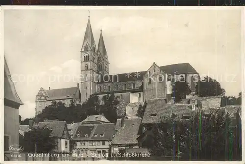 Quedlinburg Schloss und Schlosskirche Kat. Quedlinburg