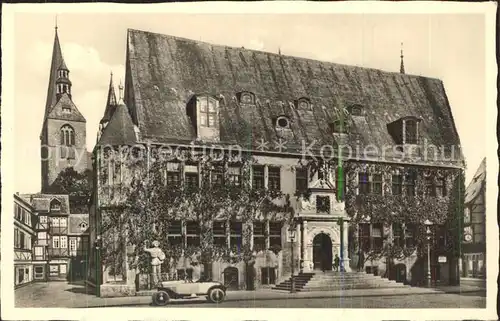 Quedlinburg Rathaus Kirche Kat. Quedlinburg