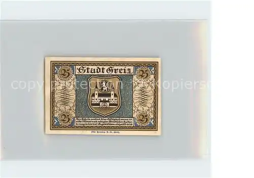 Greiz Thueringen Wappen Schloss 25 Pfennig Kat. Greiz