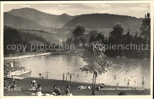 Oberstaufen Alpenfreibad Hochgrat Seelekopf Imberg  Kat. Oberstaufen