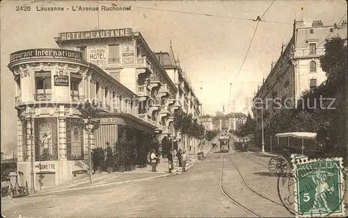 Lausanne VD L'Avenue Ruchonnet / Lausanne /Bz. Lausanne City