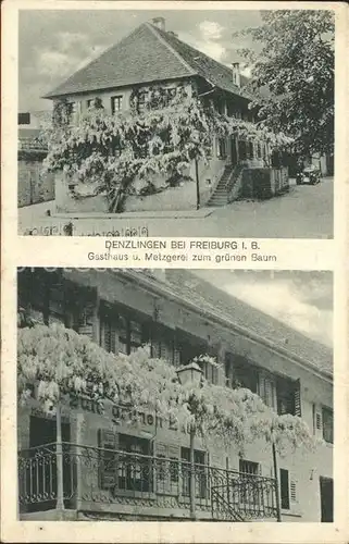 Denzlingen Gasthaus Metzgerei zum gruenen Baum / Denzlingen /Emmendingen LKR