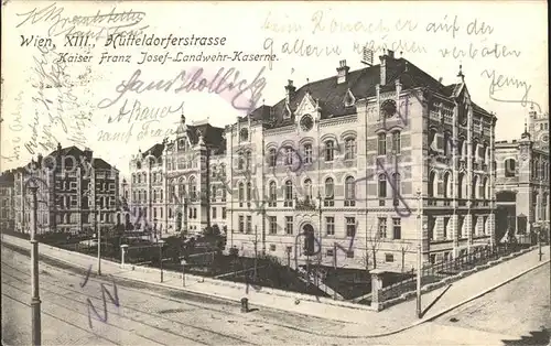 Wien Huetteldorferstrasse Kaiser Franz Josef Landwehr Kaserne / Wien /Wien