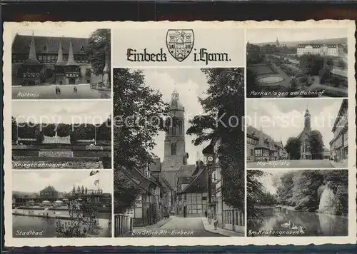 Einbeck Niedersachsen Rathaus Stadtbad Marktplatz Kat. Einbeck