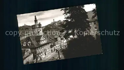 Weinheim Bergstrasse mit WSC Wachenburg und Burgruine Windeck Kat. Weinheim