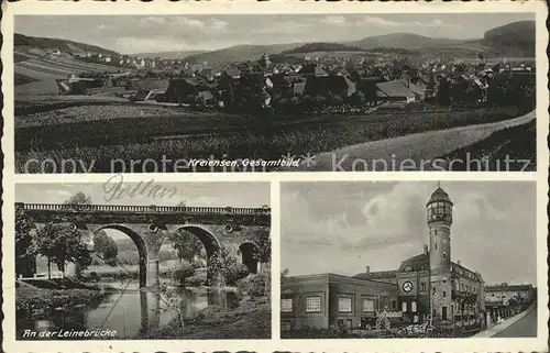 Kreiensen Gesamtansicht Leinebruecke Teilansicht Kat. Kreiensen