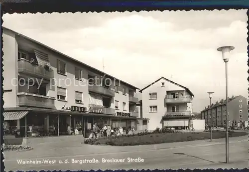 Weinheim Bergstrasse Breslauer Strasse Kat. Weinheim