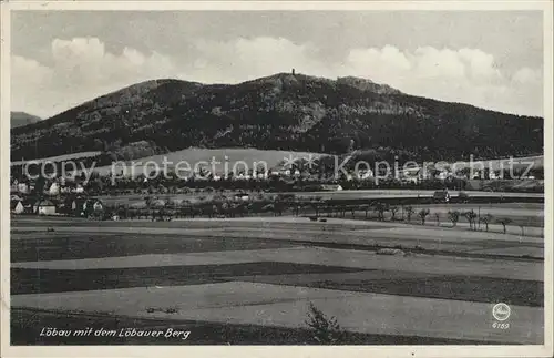 Loebau Sachsen mit dem Loebauer Berg Kat. Loebau