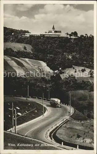 Wien Kahlenberg mit Hoehenstrasse Kat. Wien