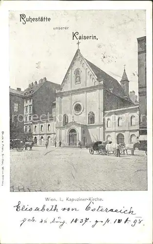 Wien Kapuziner Kirche Kat. Wien