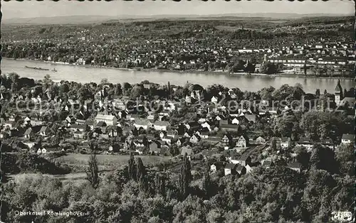 Oberkassel Siegkreis Fliegeraufnahme Rhein Bad Godesberg Kat. Bonn