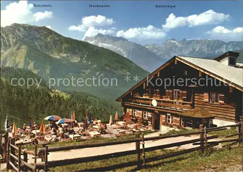 Rossfeldhuette Kehlstein Hochkalter Reiteralpe Kat. Berchtesgaden