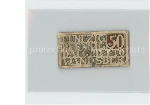 Wandsbek 50 Pfennig  Kat. Hamburg