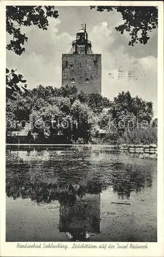 Sahlenburg Leuchtturm Insel Neuwerk Kat. Cuxhaven