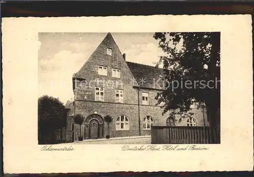 Hamburg Hotel Gasthof Deutsches Haus Ochsenwaerder Kat. Hamburg