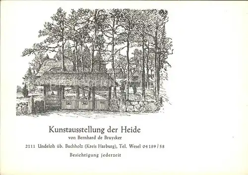 Undeloh Kunstausstellung der Heide Kat. Undeloh