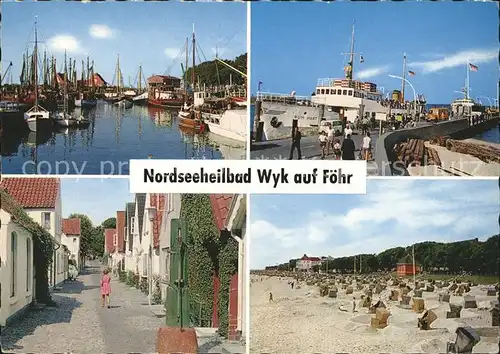 Wyk Foehr Hafen Strand Landungsbruecken Kat. Wyk auf Foehr