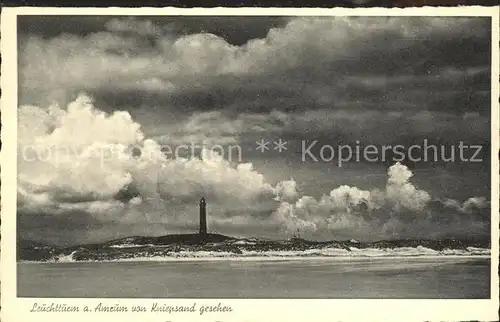 Amrum Leuchtturm Kat. Nebel