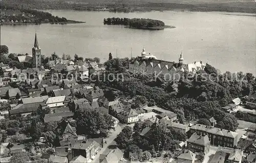 Ploen See Fliegeraufnahme Schloss Kat. Ploen