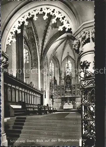 Schleswig Holstein Dom Blick auf den Brueggemann Altar Kat. Schleswig