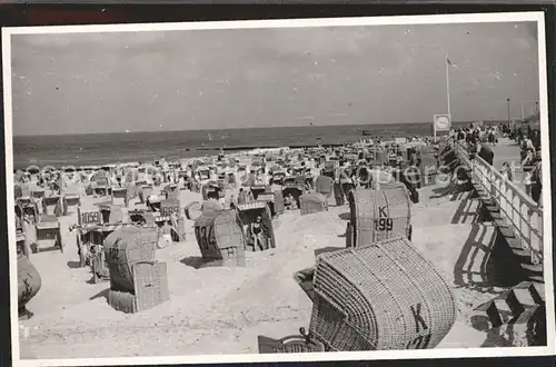 Westerland Sylt Strandpartie Kat. Westerland