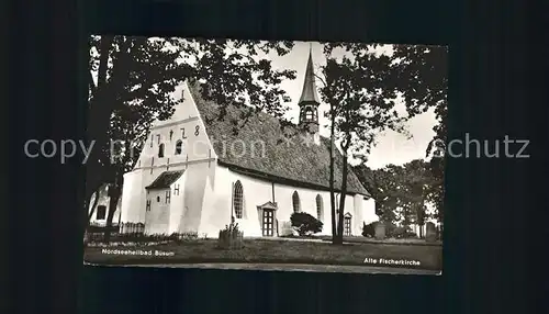 Buesum Nordseebad alte Fischerkirche Kat. Buesum