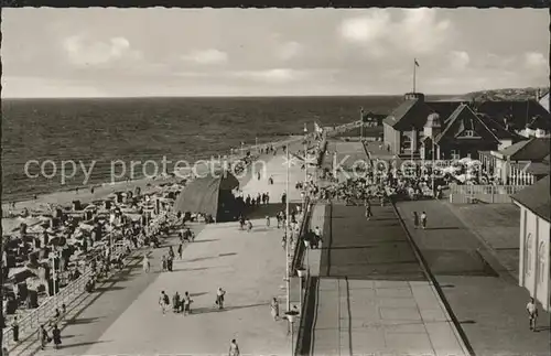 Westerland Sylt Strandpromenade mit Musikpavillon Kat. Westerland