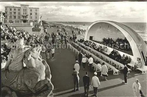 Westerland Sylt Strandpromenade mit Musikpavillon Kat. Westerland