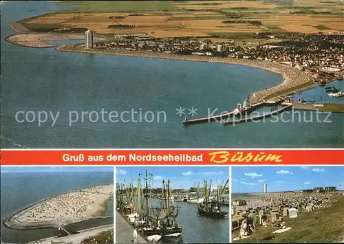 Buesum Nordseebad Fliegeraufnahme Kat. Buesum