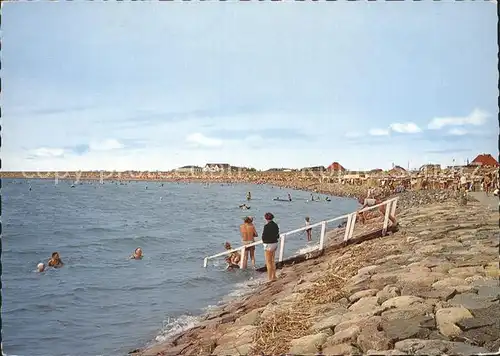 Buesum Nordseebad Badeleben Korbstrand  Kat. Buesum