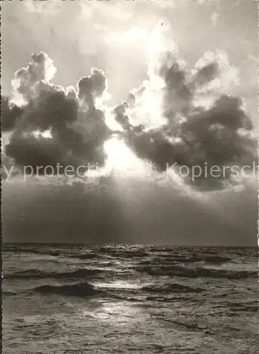 St Peter Ording Abendstimmung Meer Kat. Sankt Peter Ording