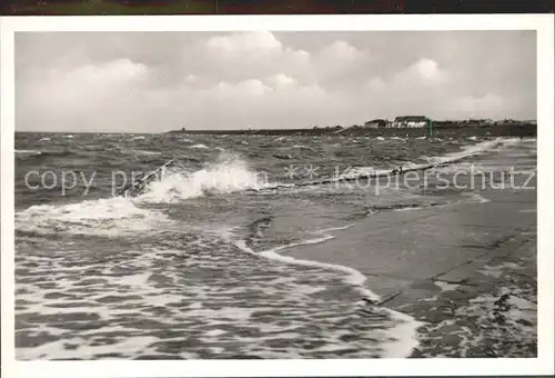 Buesum Nordseebad Sturmflut Kat. Buesum