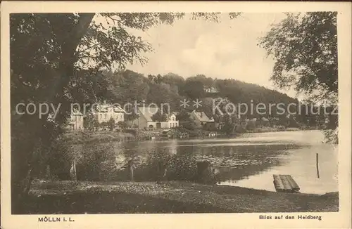 Moelln Lauenburg Blick auf den Heidberg Kat. Moelln