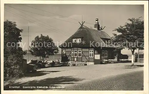 Altenhof Eckernfoerde Gaststaette Kiekut Kat. Altenhof