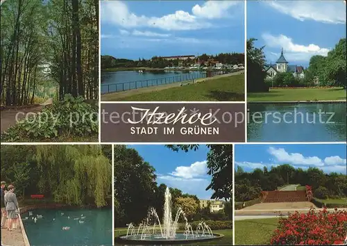 Itzehoe Teich Brunnen  Kat. Itzehoe