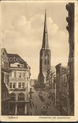 Luebeck Breitestrasse Jacobikirche Kat. Luebeck