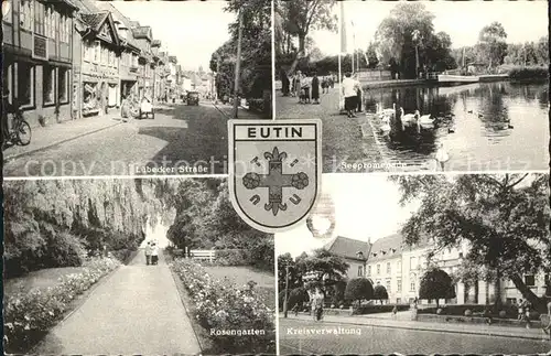 Eutin Luebecker Str Seepromenade Rosengarten Kreisverwaltung Kat. Eutin