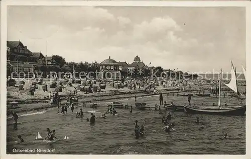 Niendorf Ostseebad Strandpartie Kat. Timmendorfer Strand