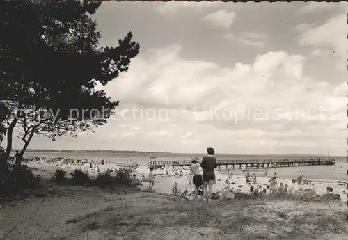 Scharbeutz Ostseebad Strand Seebruecke Kat. Scharbeutz