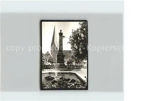 Eutin Kirche Springbrunnen Kat. Eutin