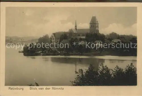 Ratzeburg Blick von der Roemnitz Kat. Ratzeburg