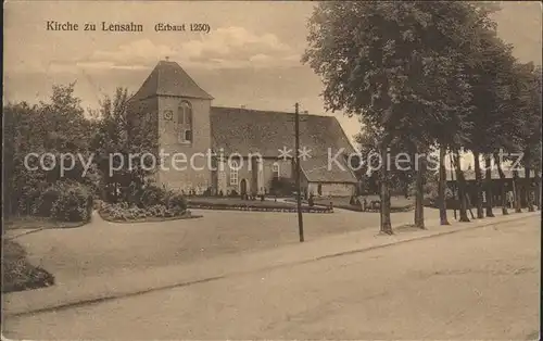 Lensahn Kirche Bahnpost Stempel Kat. Lensahn