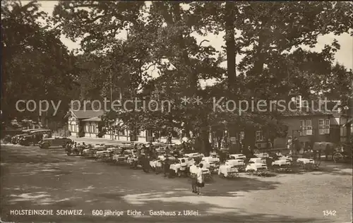 Eutin Gasthaus zum Uklei 600 jaehrige Eiche Kat. Eutin