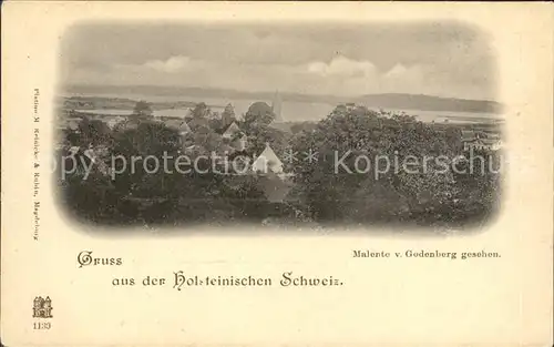 Malente Gremsmuehlen Blick vom Godenberg Kat. Malente