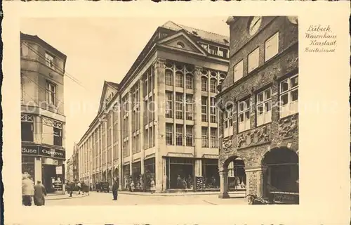 Luebeck Warenhaus Karstadt Breitestrasse  Kat. Luebeck