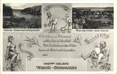 Malente Gremsmuehlen Kellersee Dieksee Anlegestelle Kat. Malente